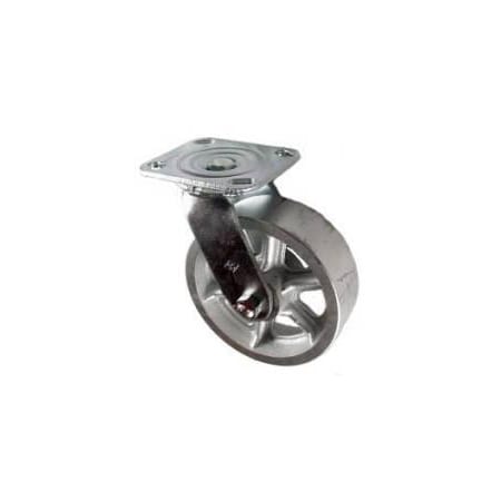 Mapp Caster 6"X2" Cast Iron Wheel Swivel Caster - 1,250 Lbs Capacity 146CIRB620S